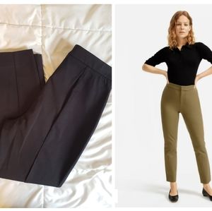Everlane | The Fixed-Waist Stretch Cotton Pant in black